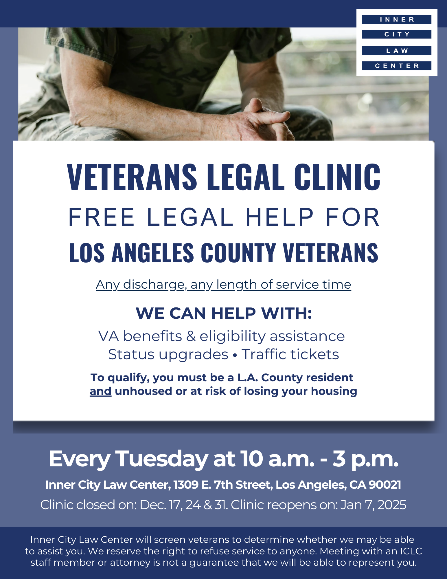 Veterans Clinic Flyer